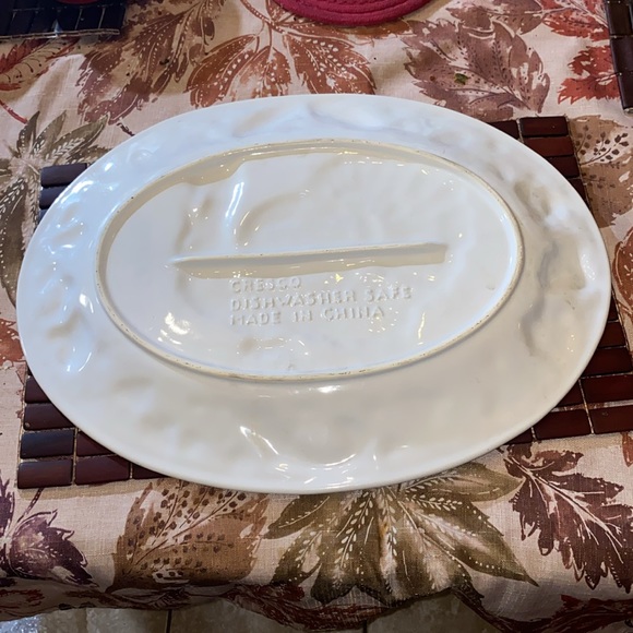 Harvest vintage ceramic stoneware platter by Cresco turkey serving tray - Picture 5 of 5
